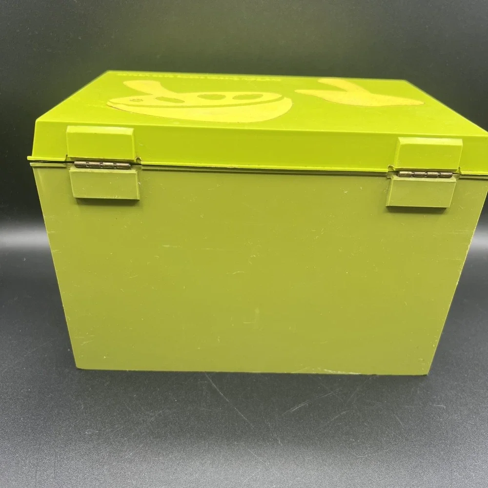 Vintage 1970s Betty Crocker Step by Step Recipe Card Library Avocado Green‎ Box.
